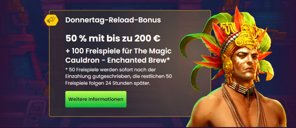 bizzo casino reload bonus